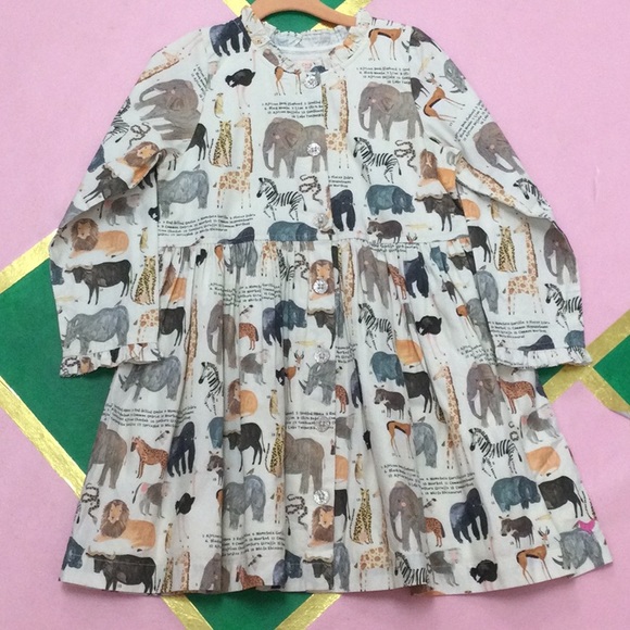 Pink Chicken Other - NWT PINK CHICKEN GIRLS AUTUMN DRESS IN ANIMALS IN AFRICA